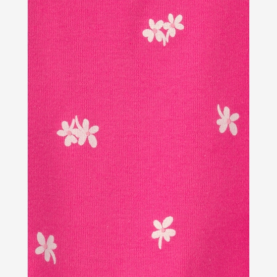 Macaquinho bebê floral com laço - rosa | Carter's