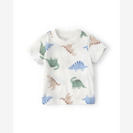 Jardineira bebê com camiseta dino interativa - multicor | Carter's