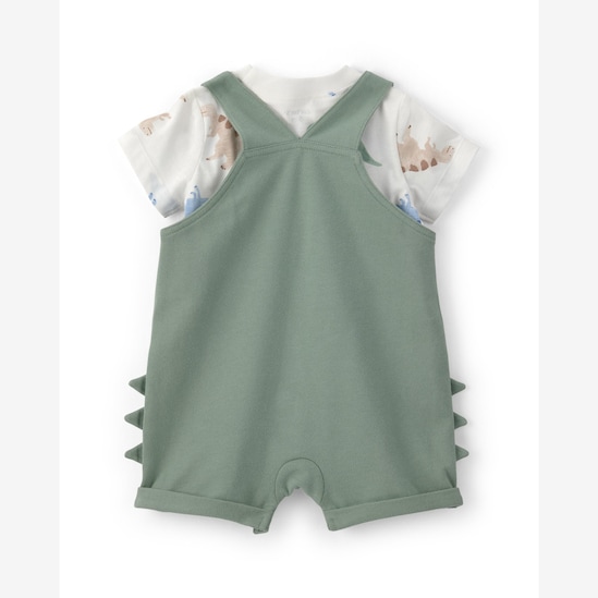 Jardineira bebê com camiseta dino interativa - multicor | Carter's