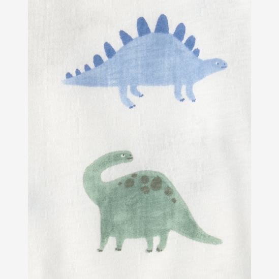 Jardineira bebê com camiseta dino interativa - multicor | Carter's