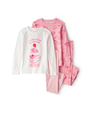 Pijama longo infantil 4 peças docinhos - multicor | Carter's