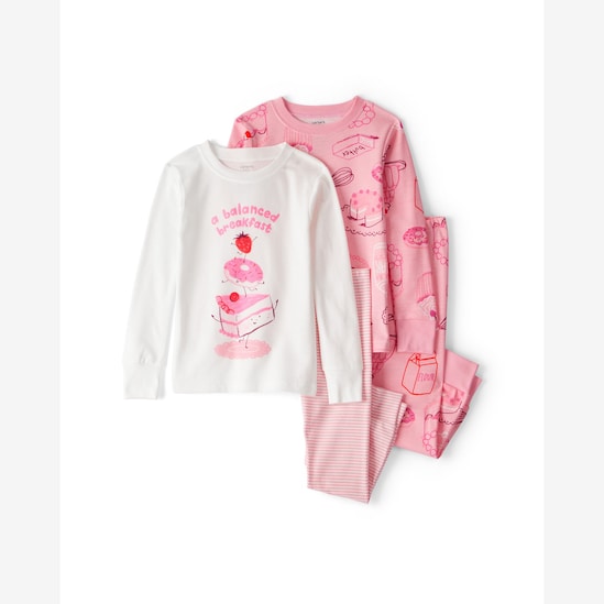 Pijama longo infantil 4 peças docinhos - multicor | Carter's