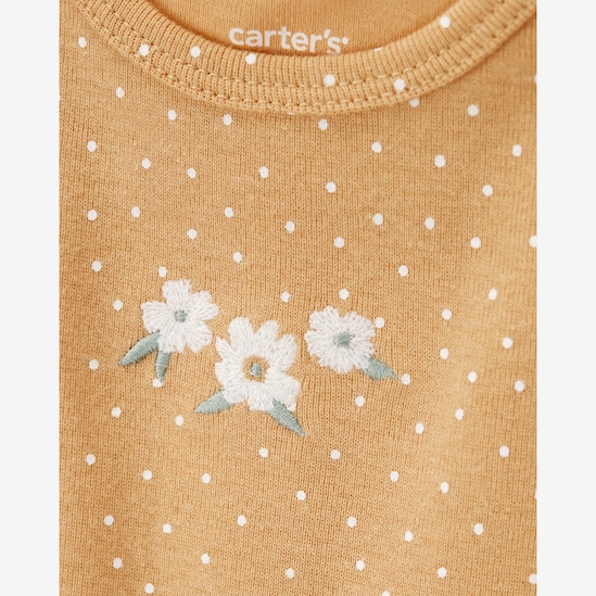 Conjunto longo bebê 3 peças floral - multicor | Carter's