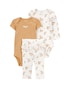 Conjunto longo bebê 3 peças floral - multicor | Carter's