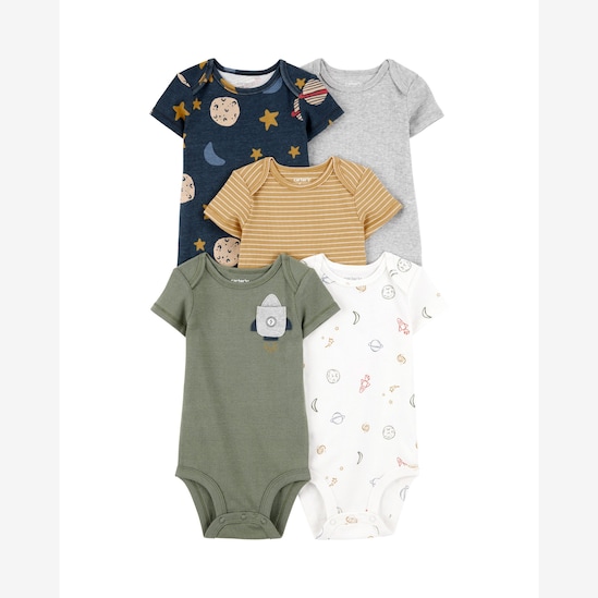 Kit body bebê 5 peças planetas e foguetes - multicor | Carter's