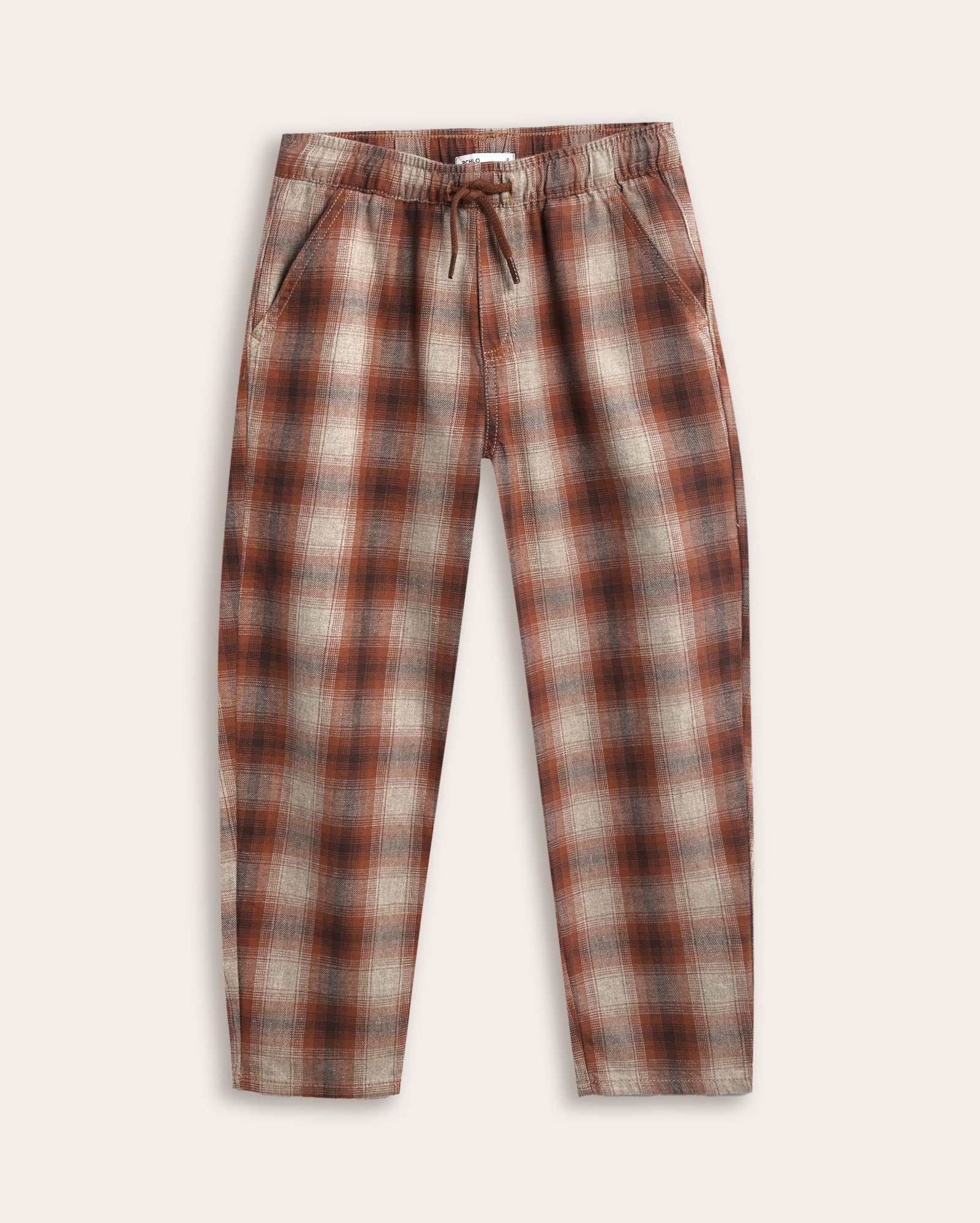 Calça infantil balloon xadrez 1-6A - multicor