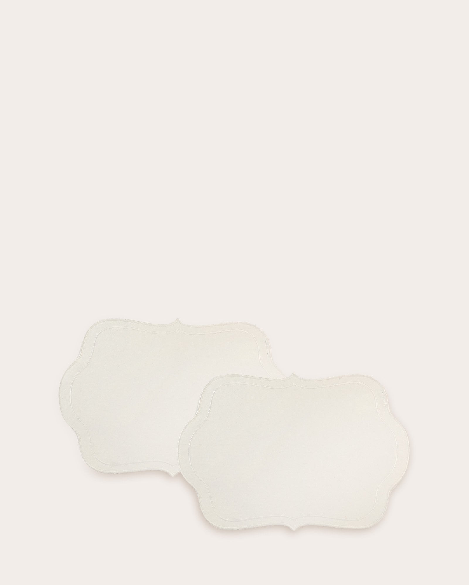 Jogo americano 2 peças recortado Isabel 33cm x 48cm - Branco | Casa Riachuelo