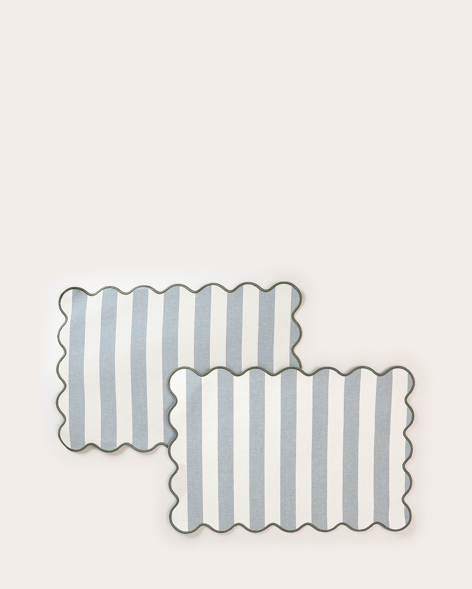 Jogo americano 2 peças listrado Iara 33x48cm - Azul Claro | Casa Riachuelo