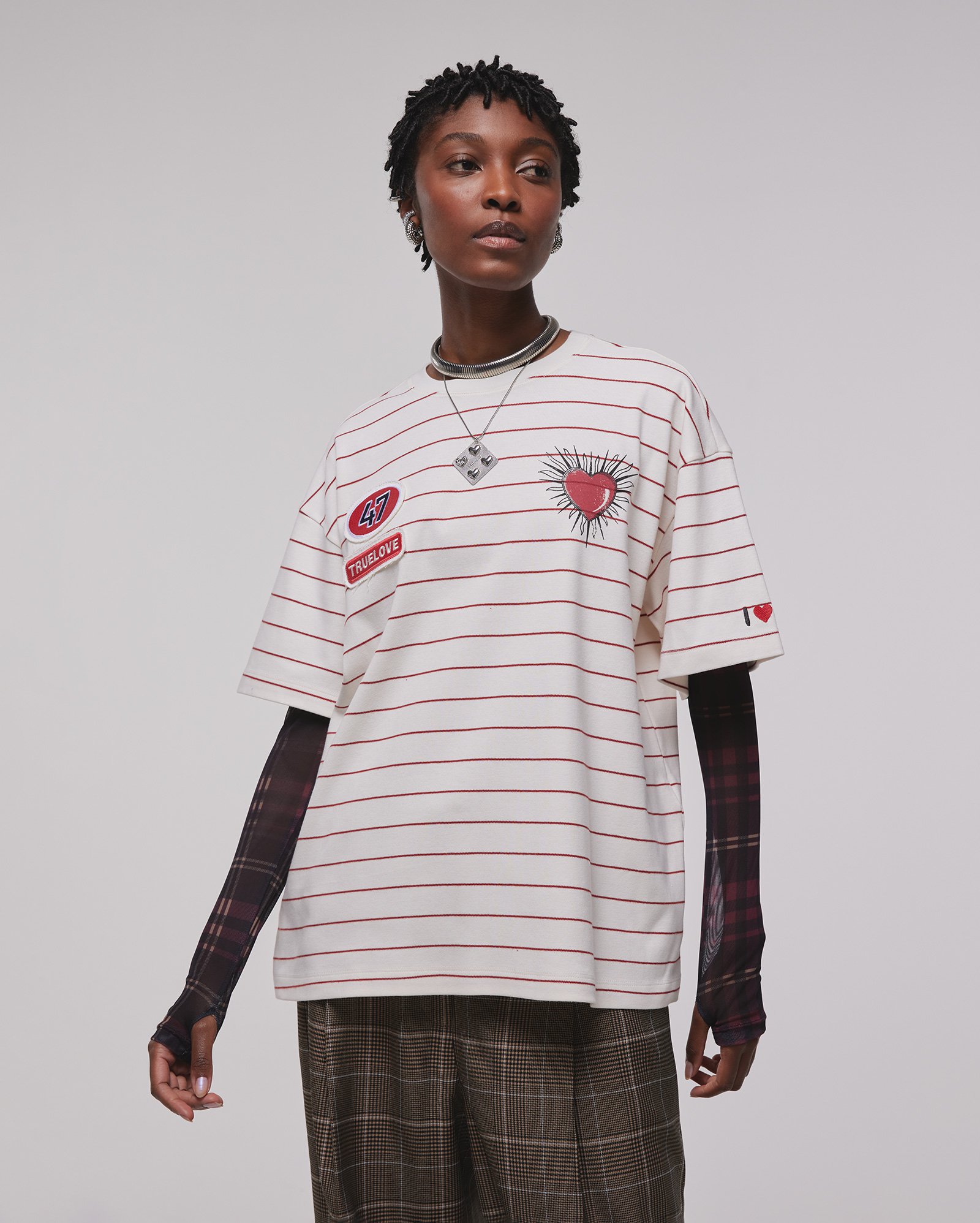 Camiseta feminina oversized em suedine - branca | Juliana Jabour - Special Edition