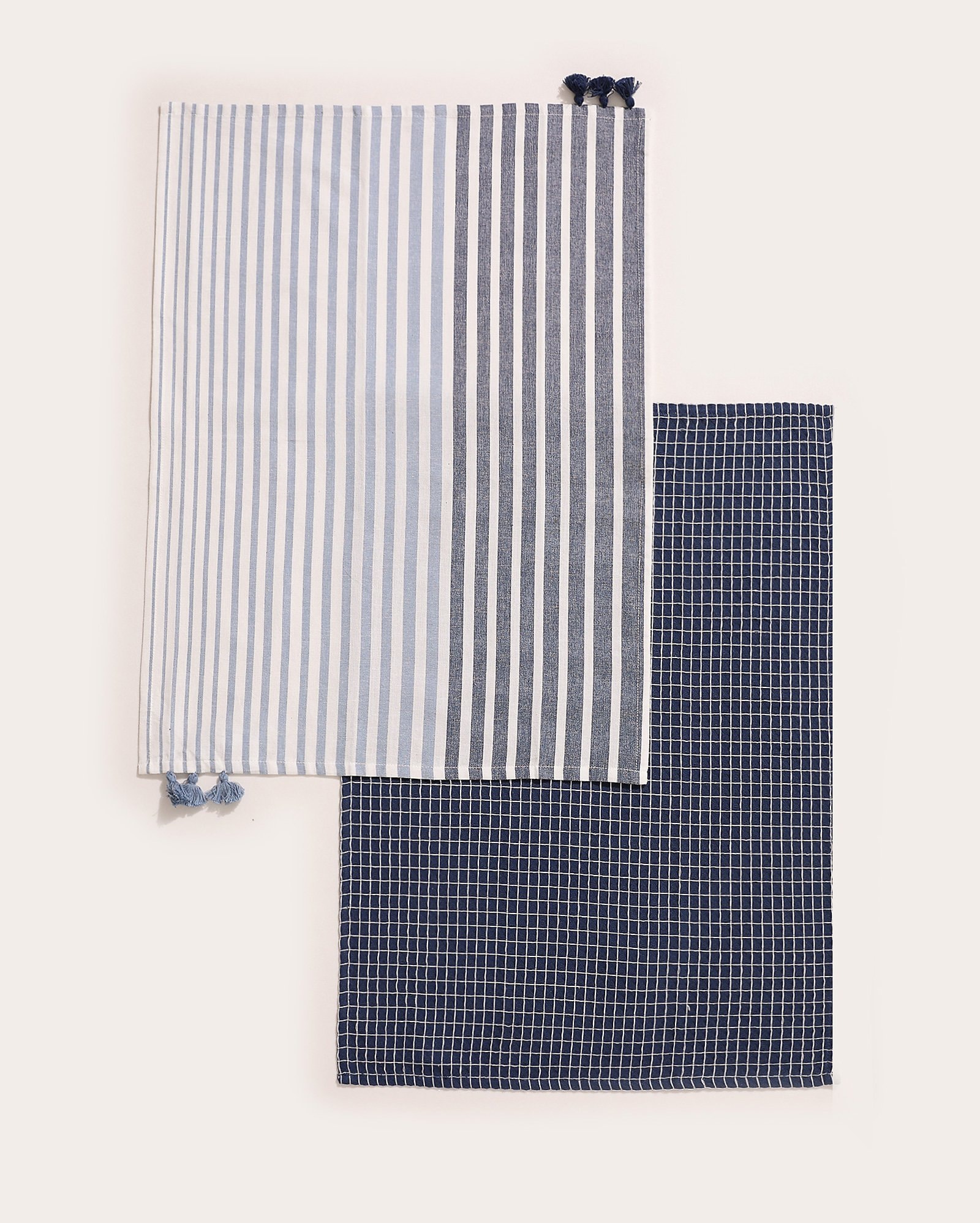 Kit pano de copa Isabel 2 peças 50x70cm - Azul | Casa Riachuelo