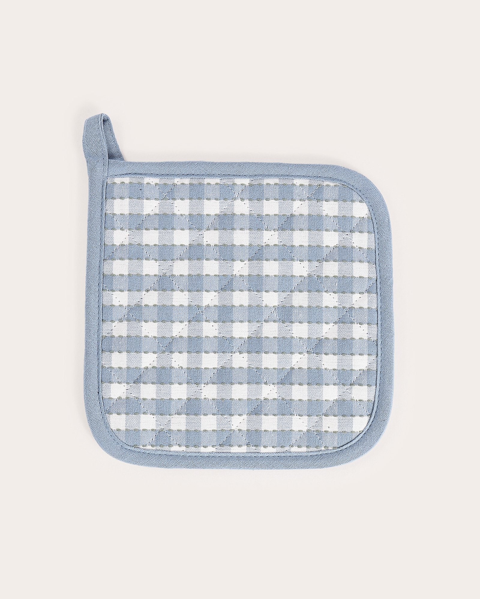 Pega panela xadrez Iara 20cm - Azul Claro | Casa Riachuelo