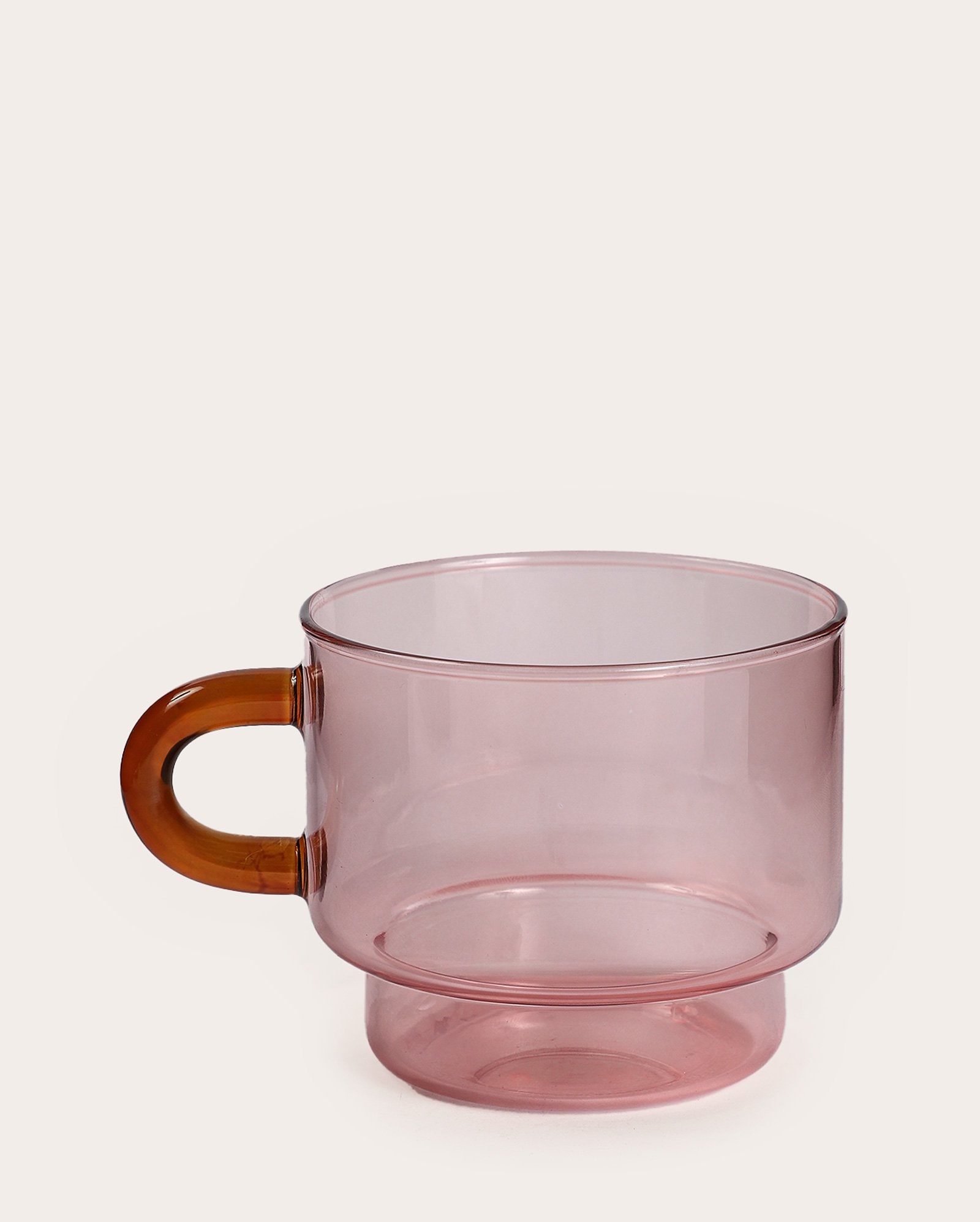 Caneca de vidro Iris 380ml - Rosa | Casa Riachuelo