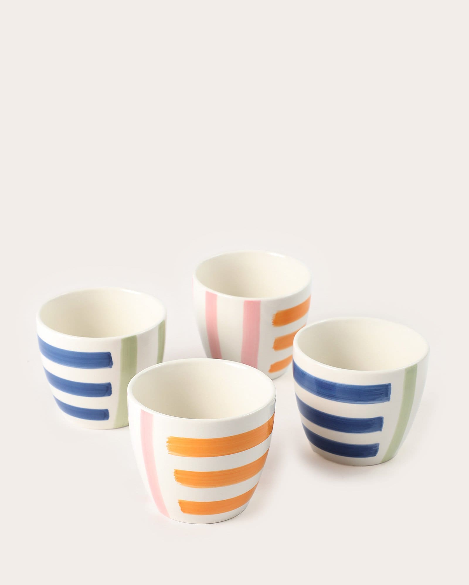 Conjunto copos de cerâmica 4 peças Isa 168ml - Multicor | Casa Riachuelo