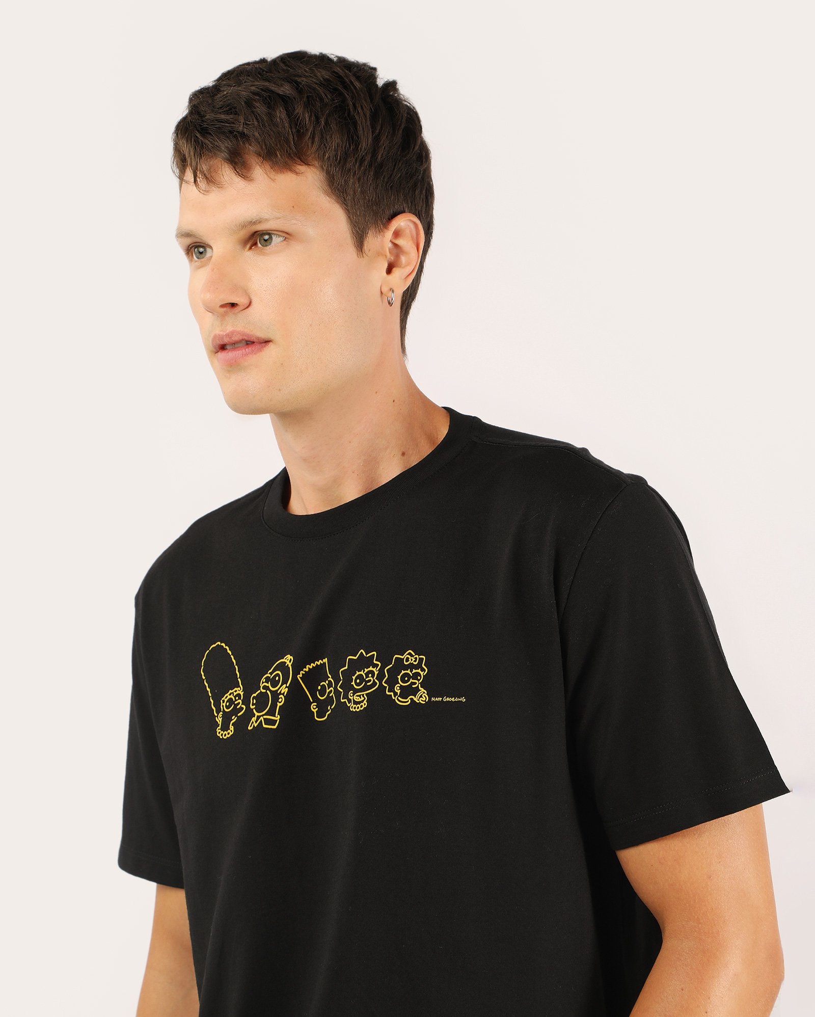 Riachuelo | Camiseta masculina estampada - preta | The Simpsons