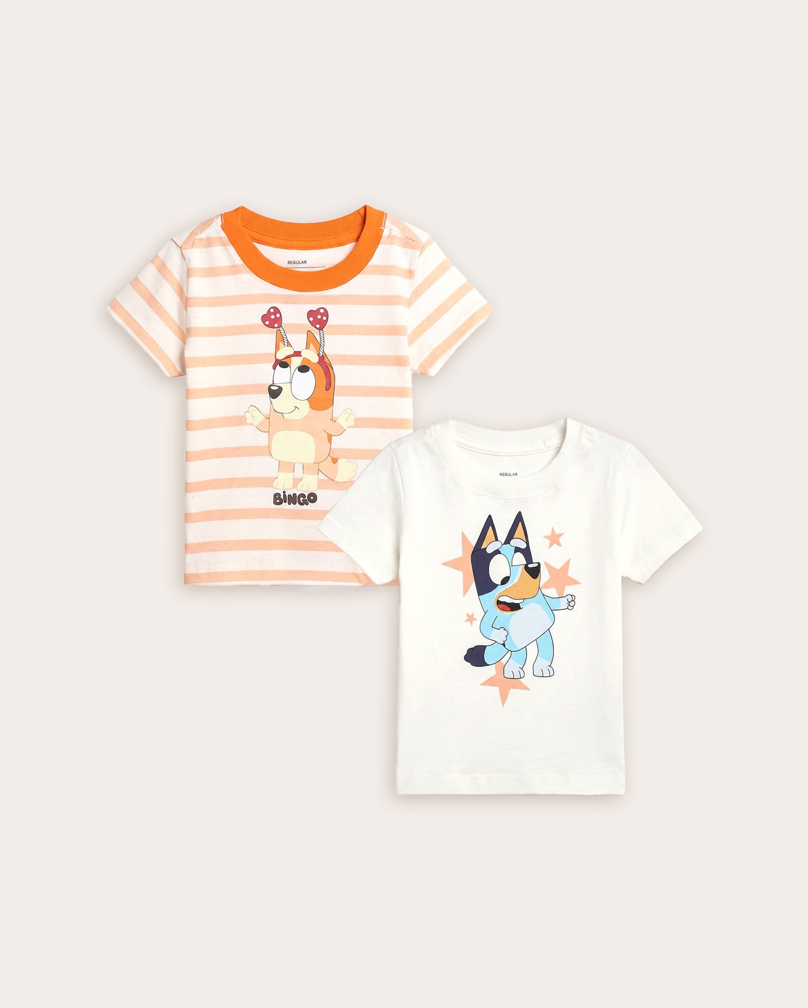 Kit camisetas infantil 2 peças Bluey e Bingo 1-6A - multicor | BBC