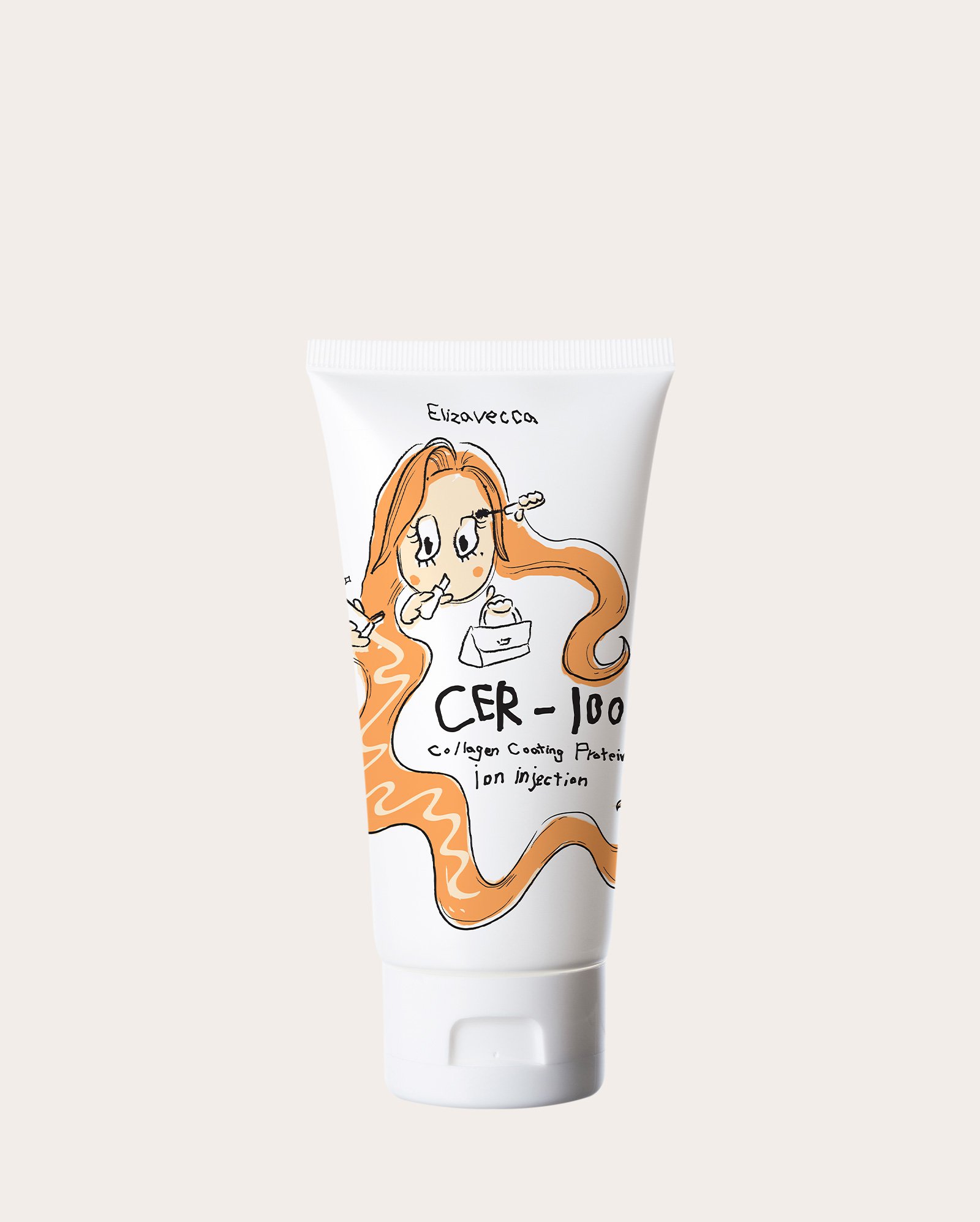 Máscara capilar sem enxágue CER-100 de Íons Proteico 50ml | Elizavecca