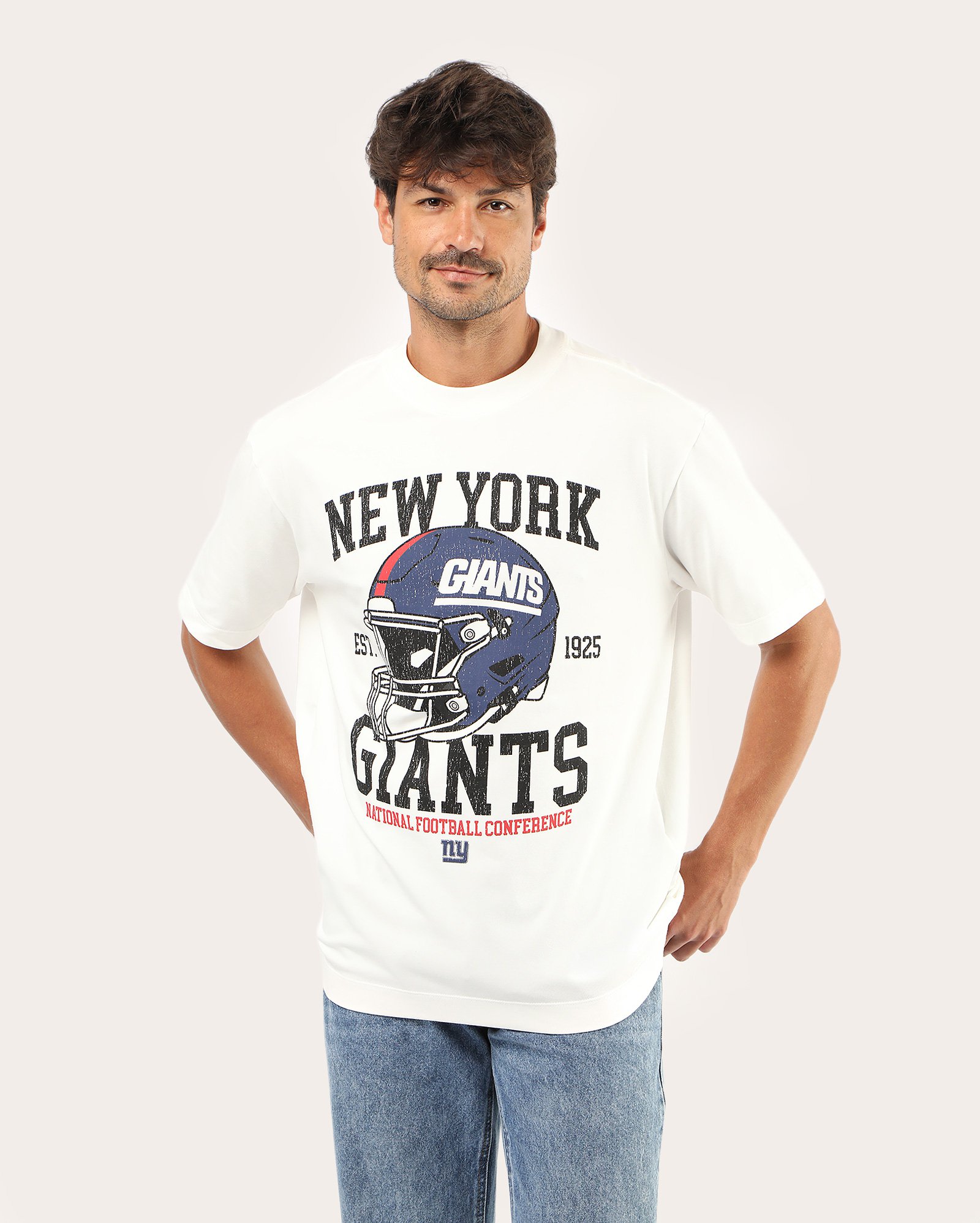 Camiseta masculina oversized New York Giants - Branca | NFL