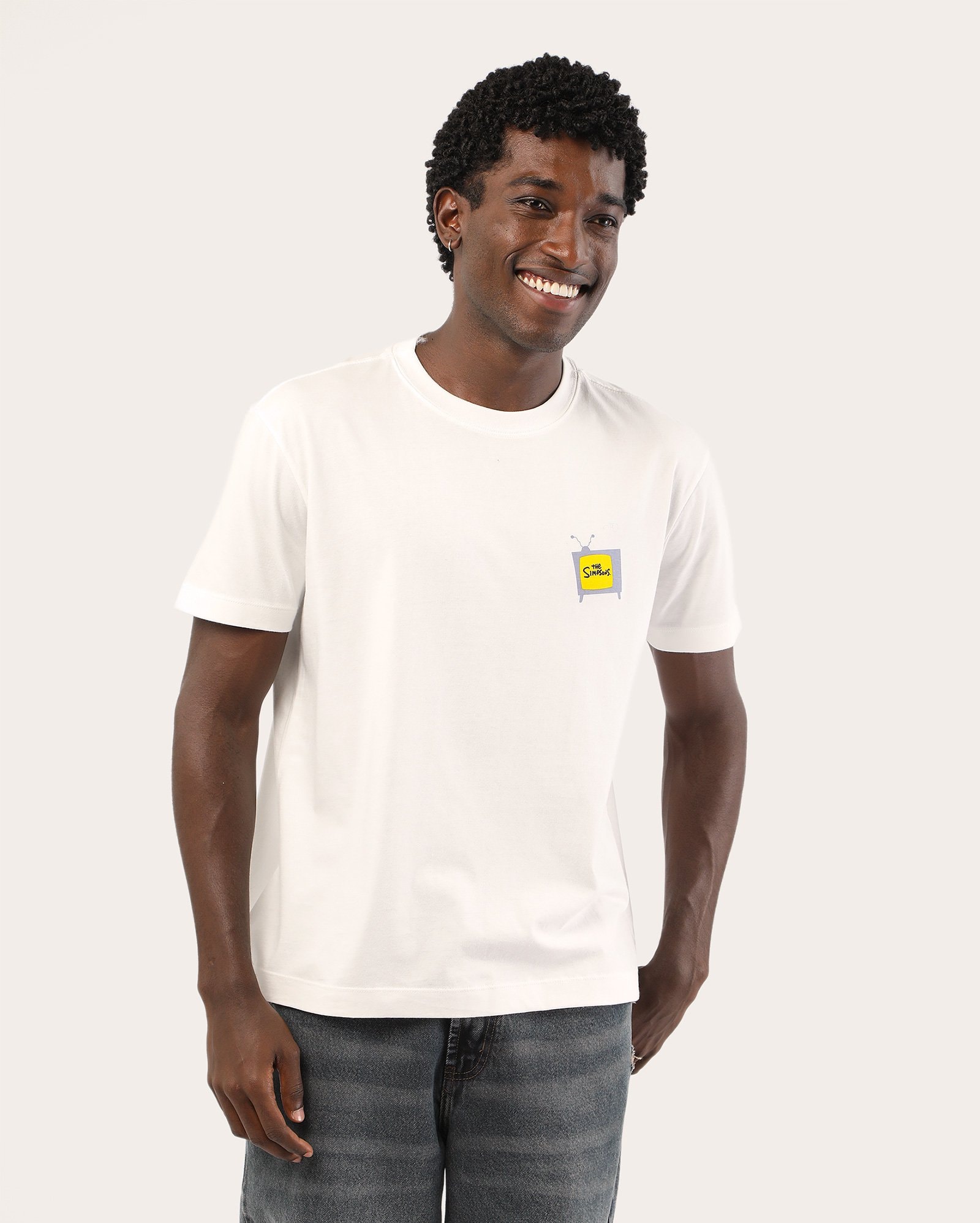 Camiseta masculina The Simpsons regular - branca | FOX