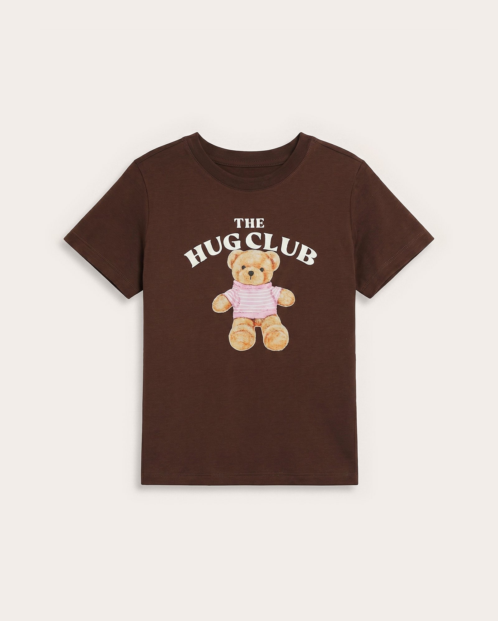 Camiseta infantil The Hug club 6-14A - marrom
