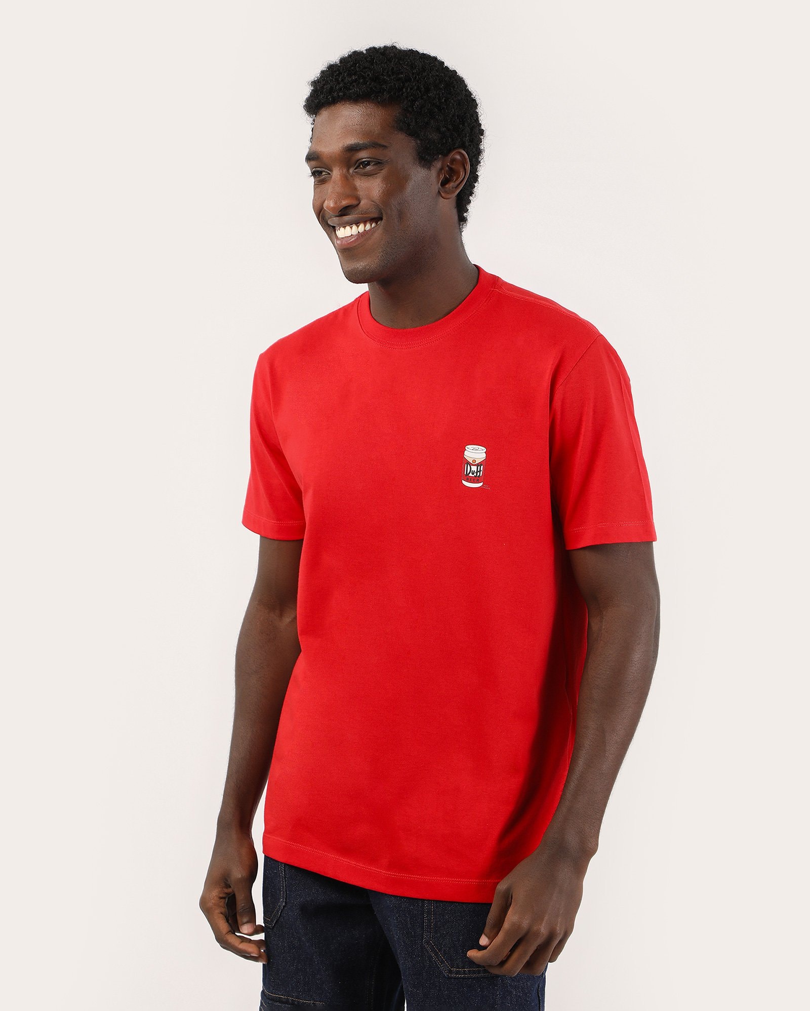 Camiseta masculina regular Duff Beer - Vermelha | FOX