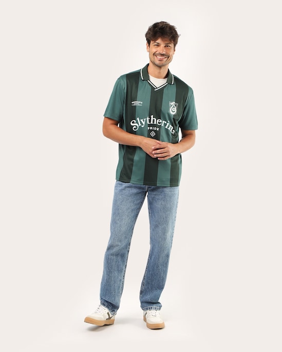 Polo masculina comfort Harry Potter - Verde Escuro | Warner Bros.