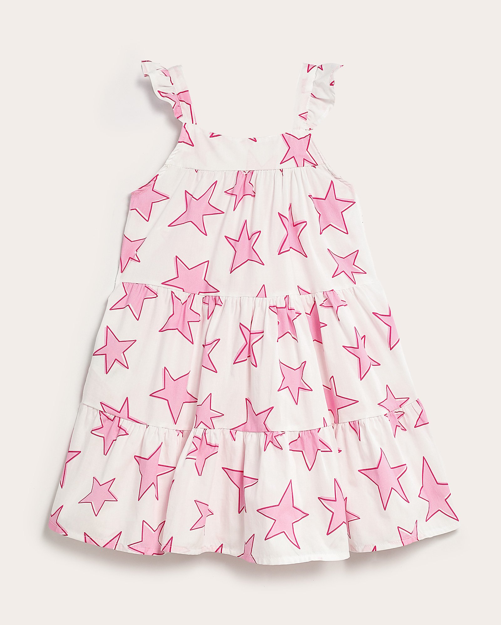 Vestido evasê infantil menina estampado 6-14A - Branco