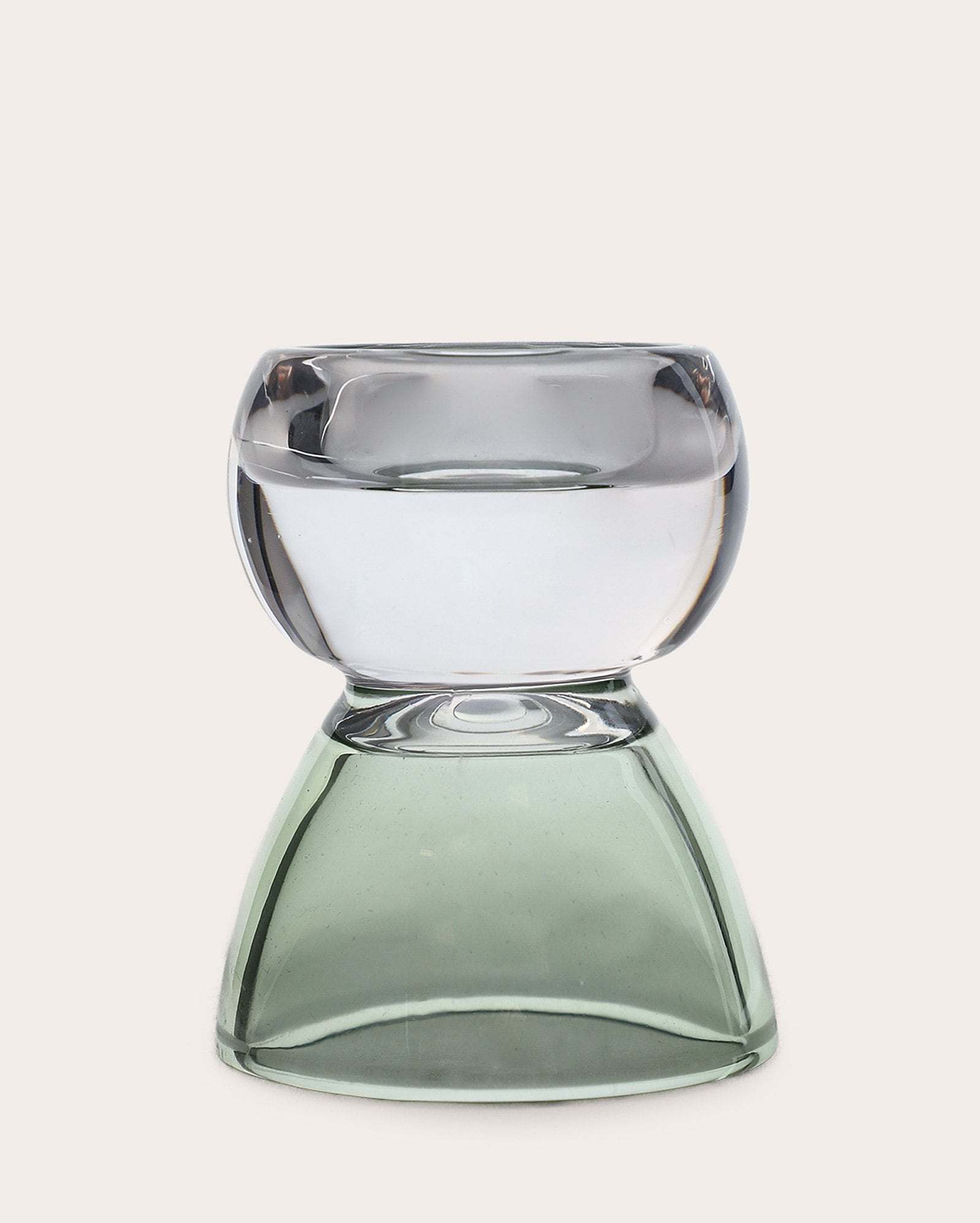 Porta-vela de vidro Isabela 6,5x8cm - Verde Claro | Casa Riachuelo