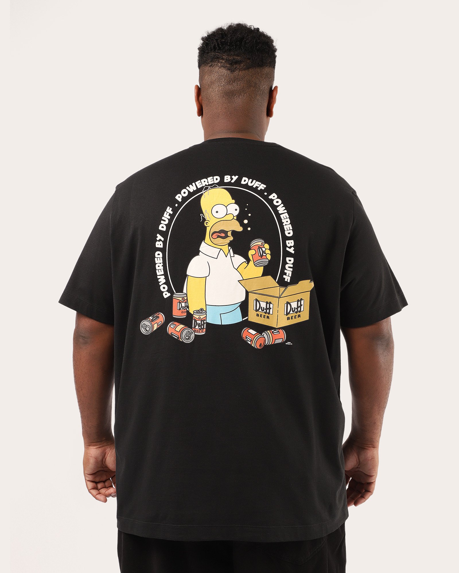 Camiseta plus size masculina Homer Simpson - Preta | FOX