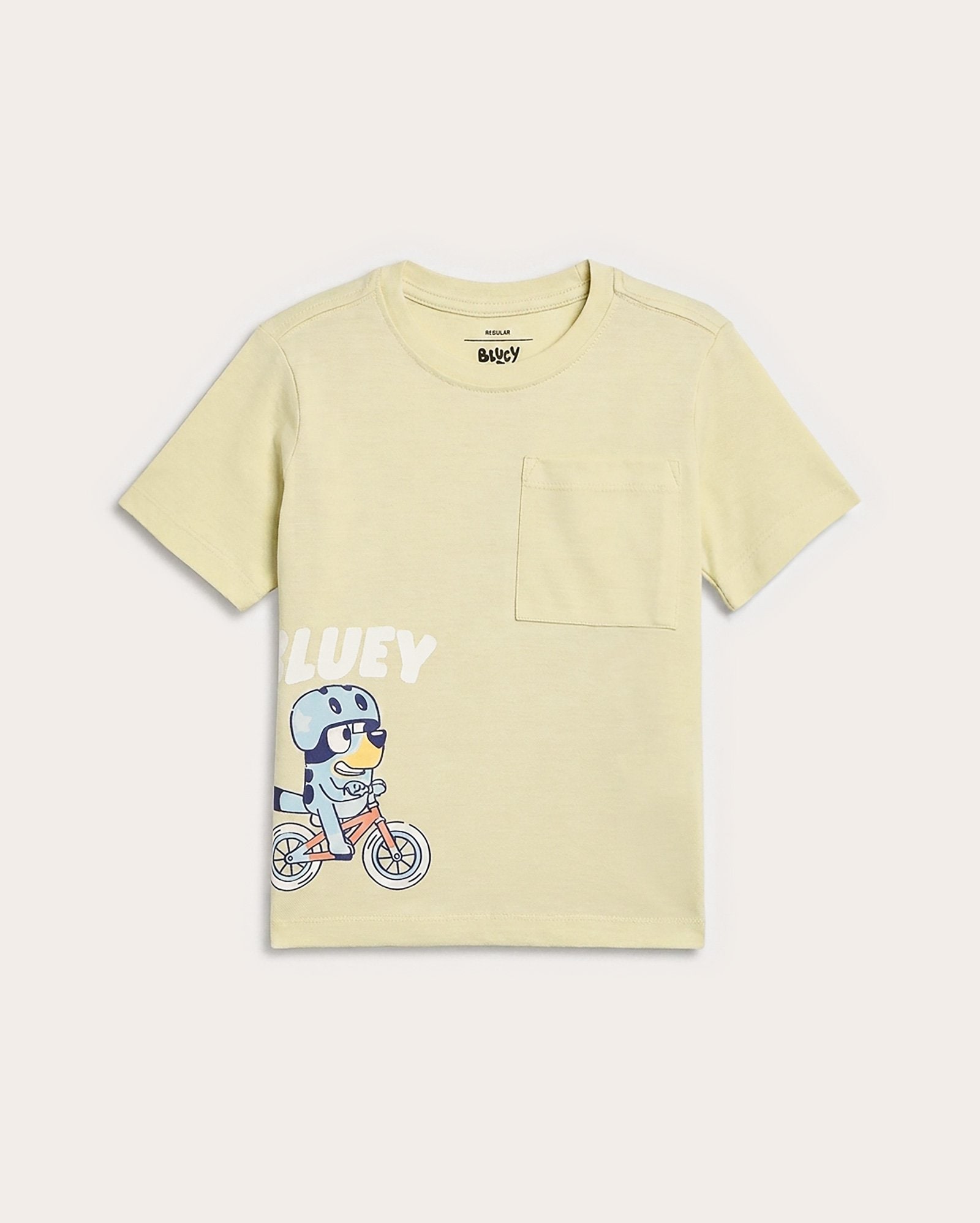 Camiseta infantil regular Bluey com bolso 1-6A - Verde | BBC