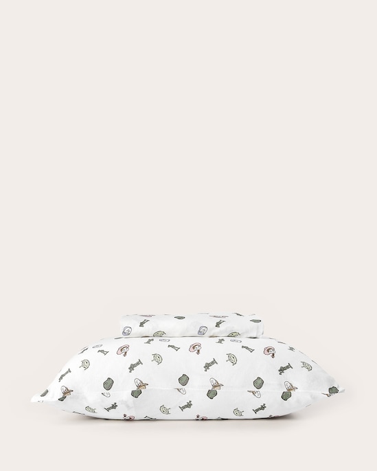 Jogo de cama solteiro 2 peças em malha Toy Story - branco | Casa Riachuelo