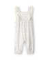 Macacão bebê com babados limão - off-white | Carter's