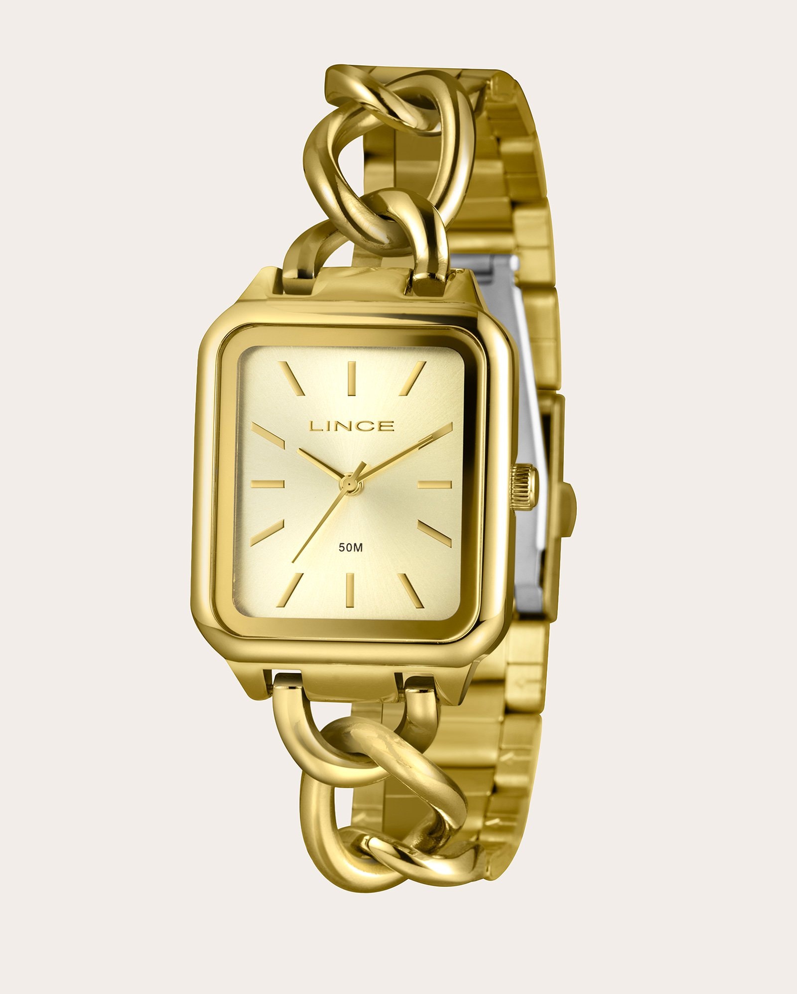 Relógio feminino LQG4825L30-C1KX - dourado | Lince