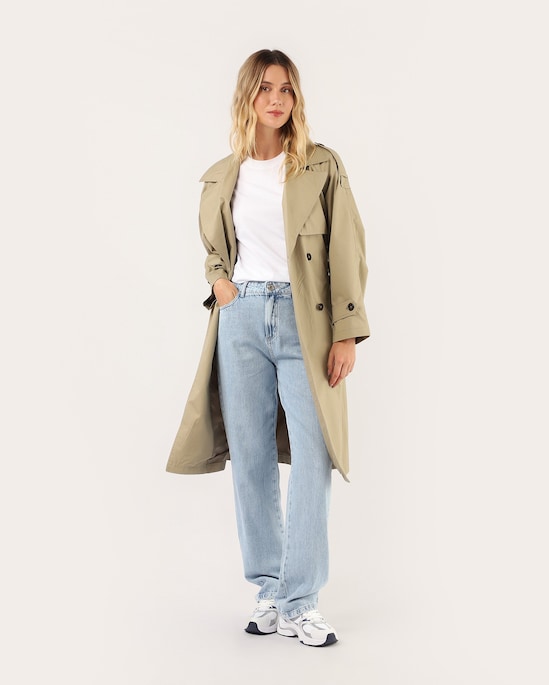 Calça jeans feminina reta cintura alta - denim claro | Pool Jeans