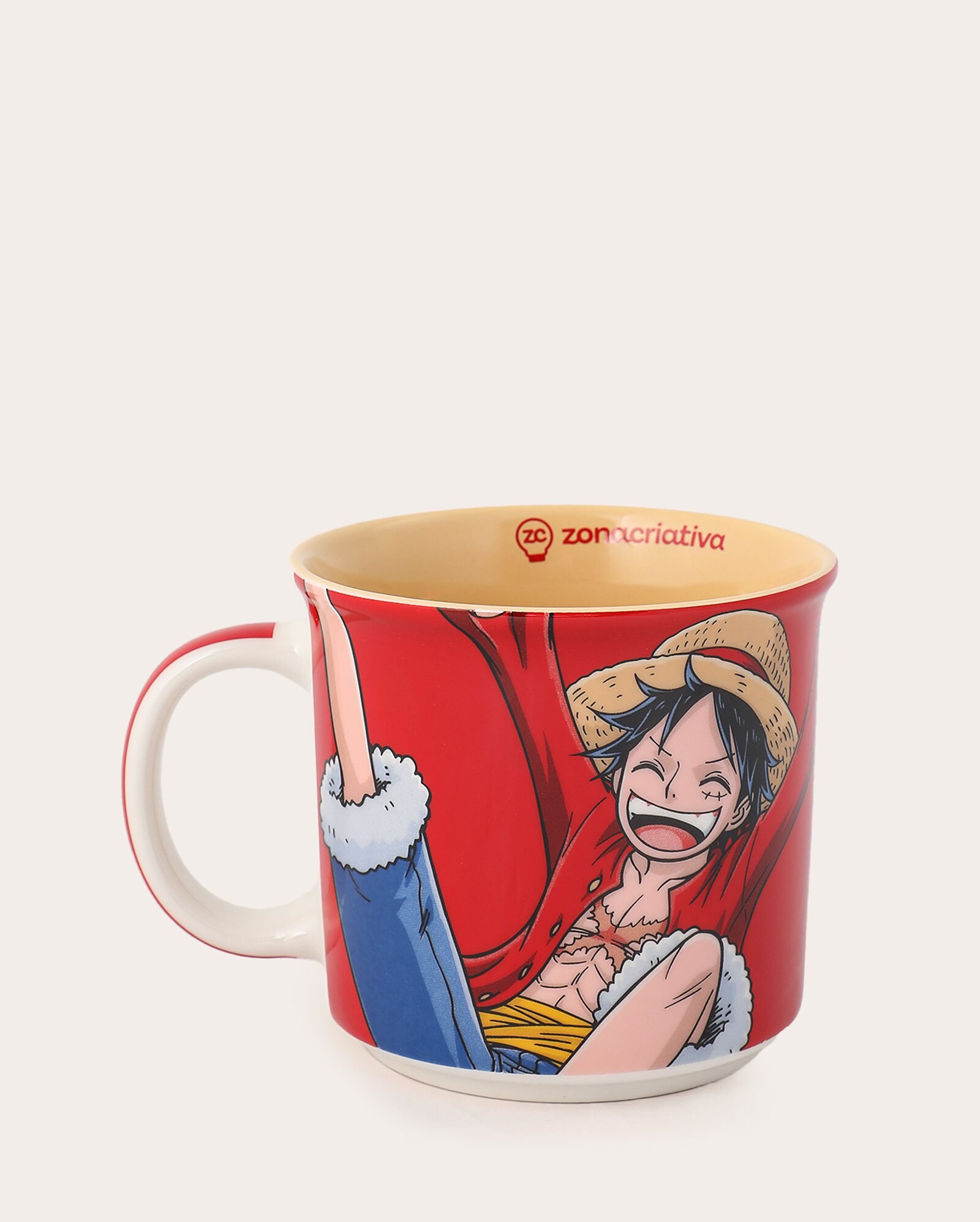 Caneca de cerâmica One Piece 350ml - vermelha | FANLAB