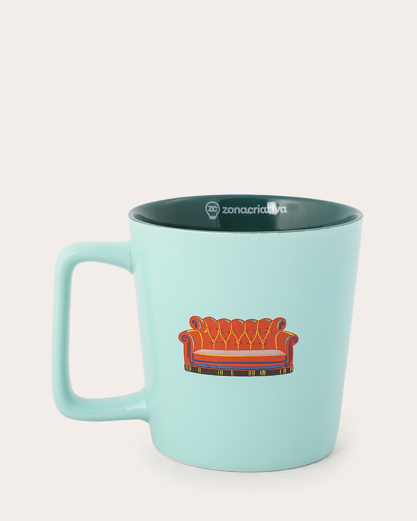 Caneca de cerâmica Central Perk 400ml - verde | FANLAB