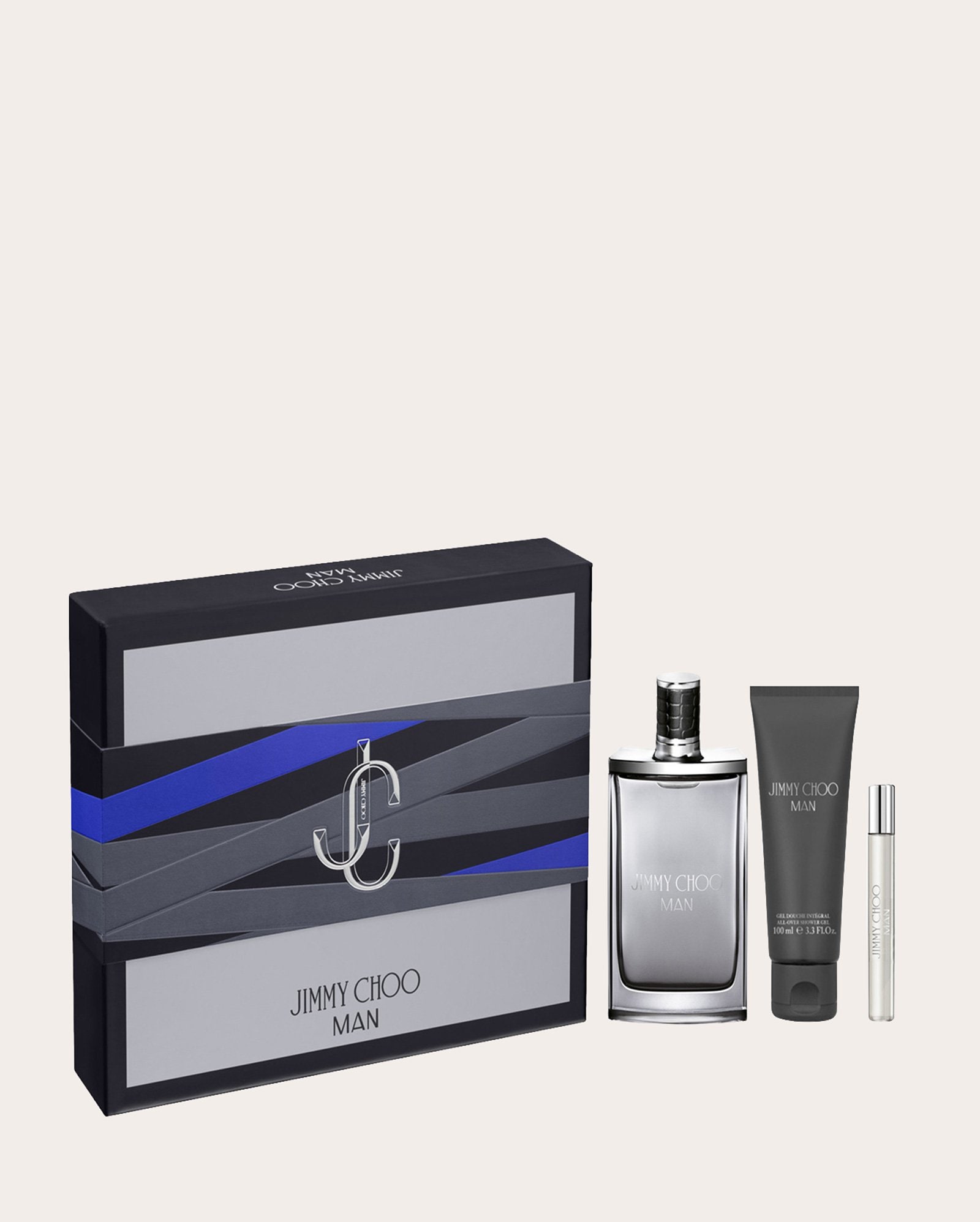 Kit perfume masculino Coffret Man EDT 100ml + Travel Size 7,5ml + Sabonete Liquido 100ml | Jimmy Choo