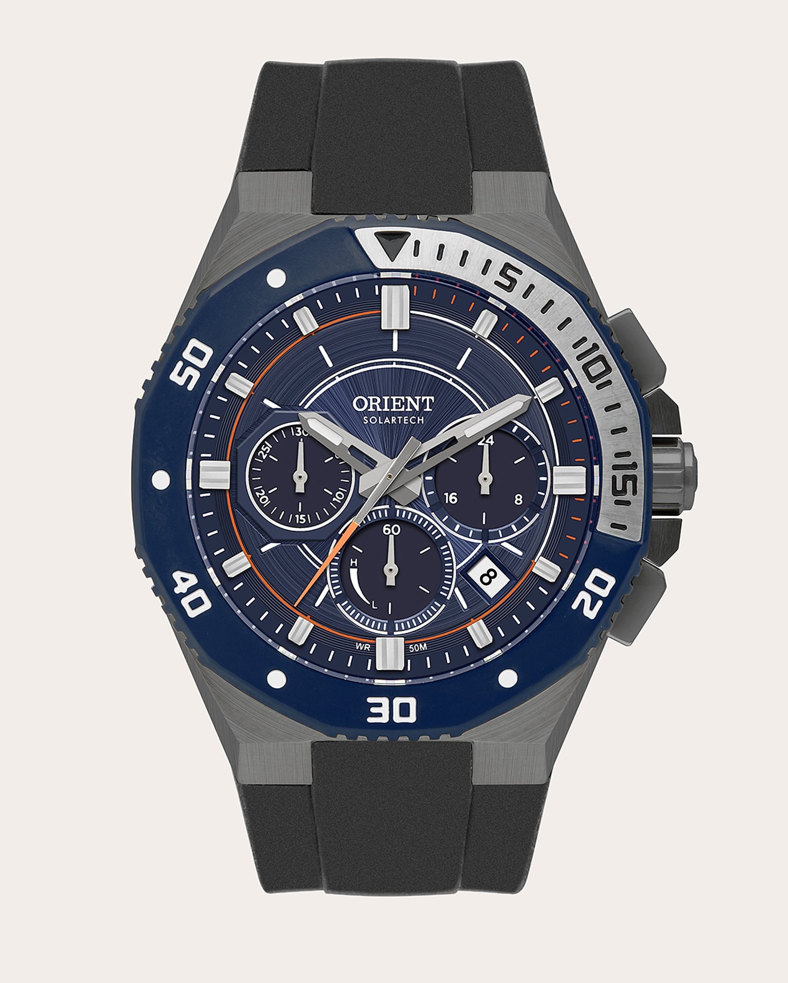 Relógio cronógrafo masculino MYSPC006 D1PX - preto | Orient