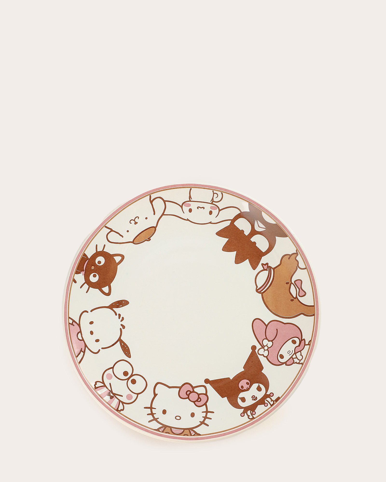 Prato de sobremesa cerâmica Hello Kitty 20cm - Off-white | Casa Riachuelo
