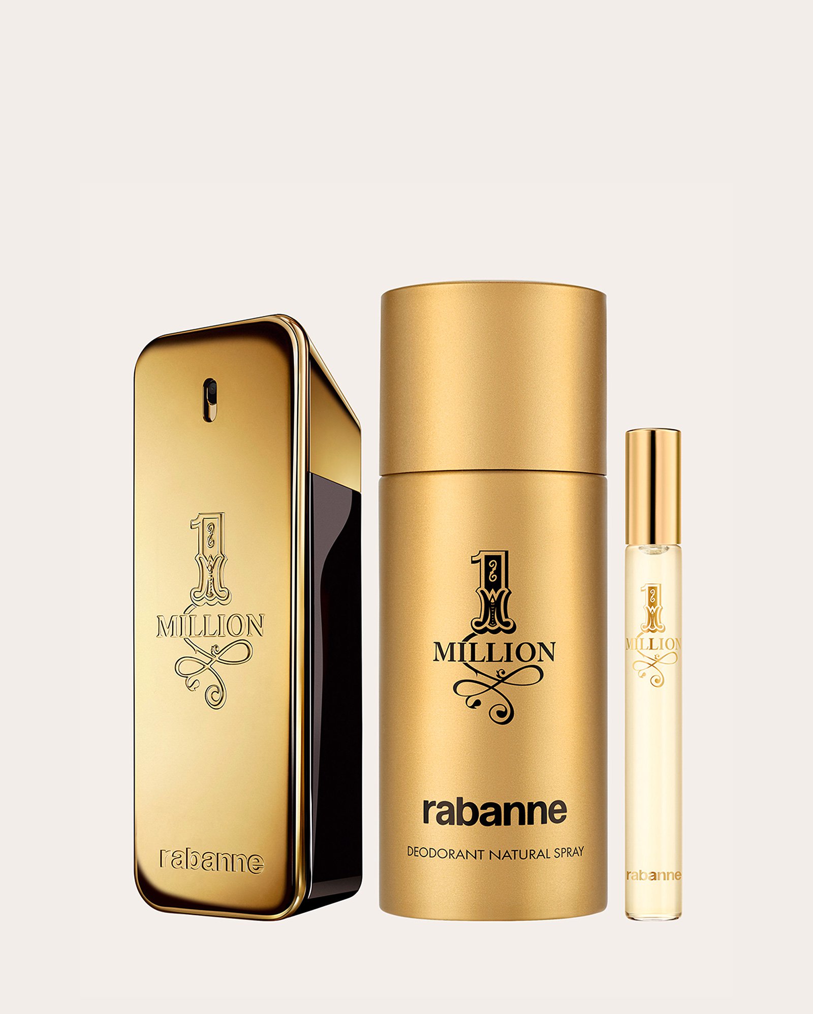Kit perfume masculino 1 Million EDT 100ml + desodorante 150 ml + EDT 10 ml | Rabanne