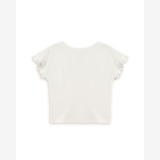 Camiseta infantil florzinhas - branca | Carter's