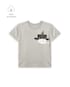 Camiseta infantil tubarão interativo - cinza | Carter's