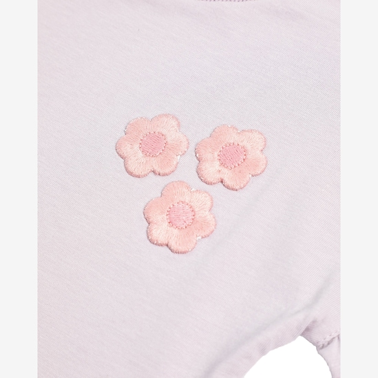 Camiseta infantil florzinhas - lilás | Carter's