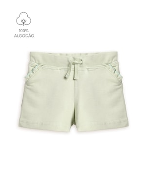 Short infantil com babados - verde | Carter's