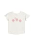 Camiseta infantil com bordado floral - branca | Carter's