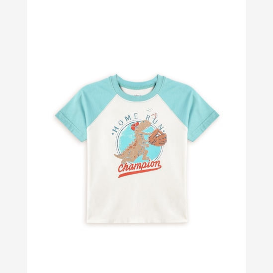 Camiseta infantil dinossauro - branca | Carter's