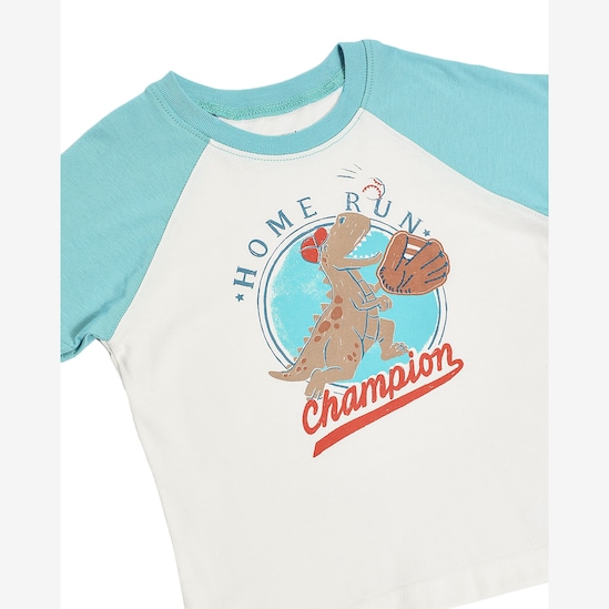 Camiseta infantil dinossauro - branca | Carter's