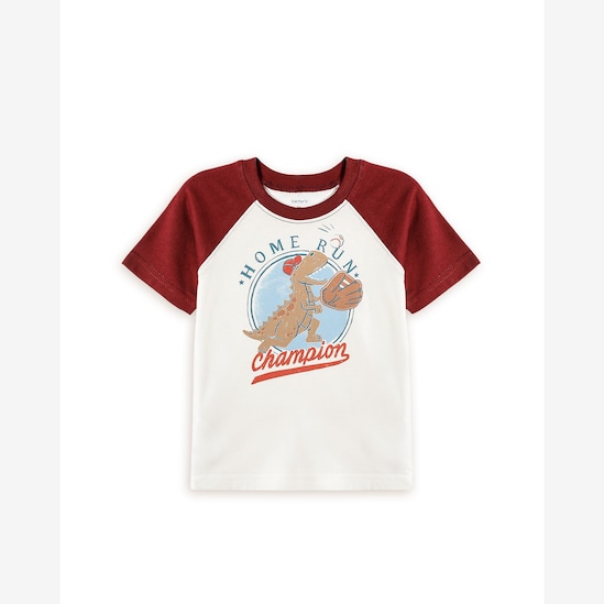 Camiseta infantil dinossauro - branca | Carter's