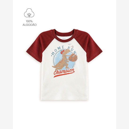Camiseta infantil dinossauro | Carter's