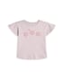 Camiseta infantil com bordado floral - lilás | Carter's