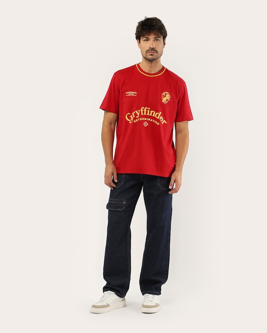 Camiseta masculina manga curta Harry Potter - Vermelho | Warner Bros